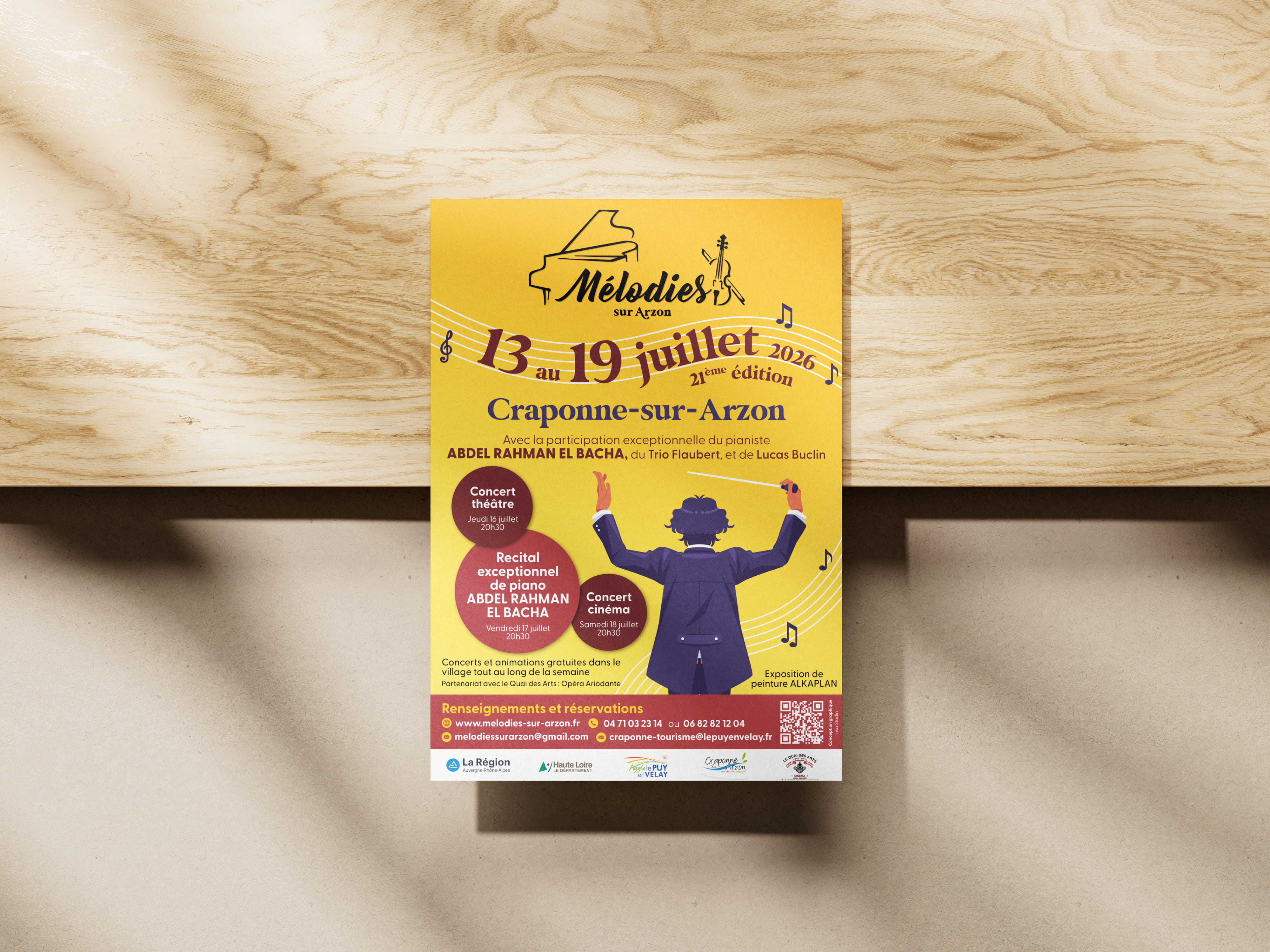 Affiche créée pour le festival Mélodies sur Arzon