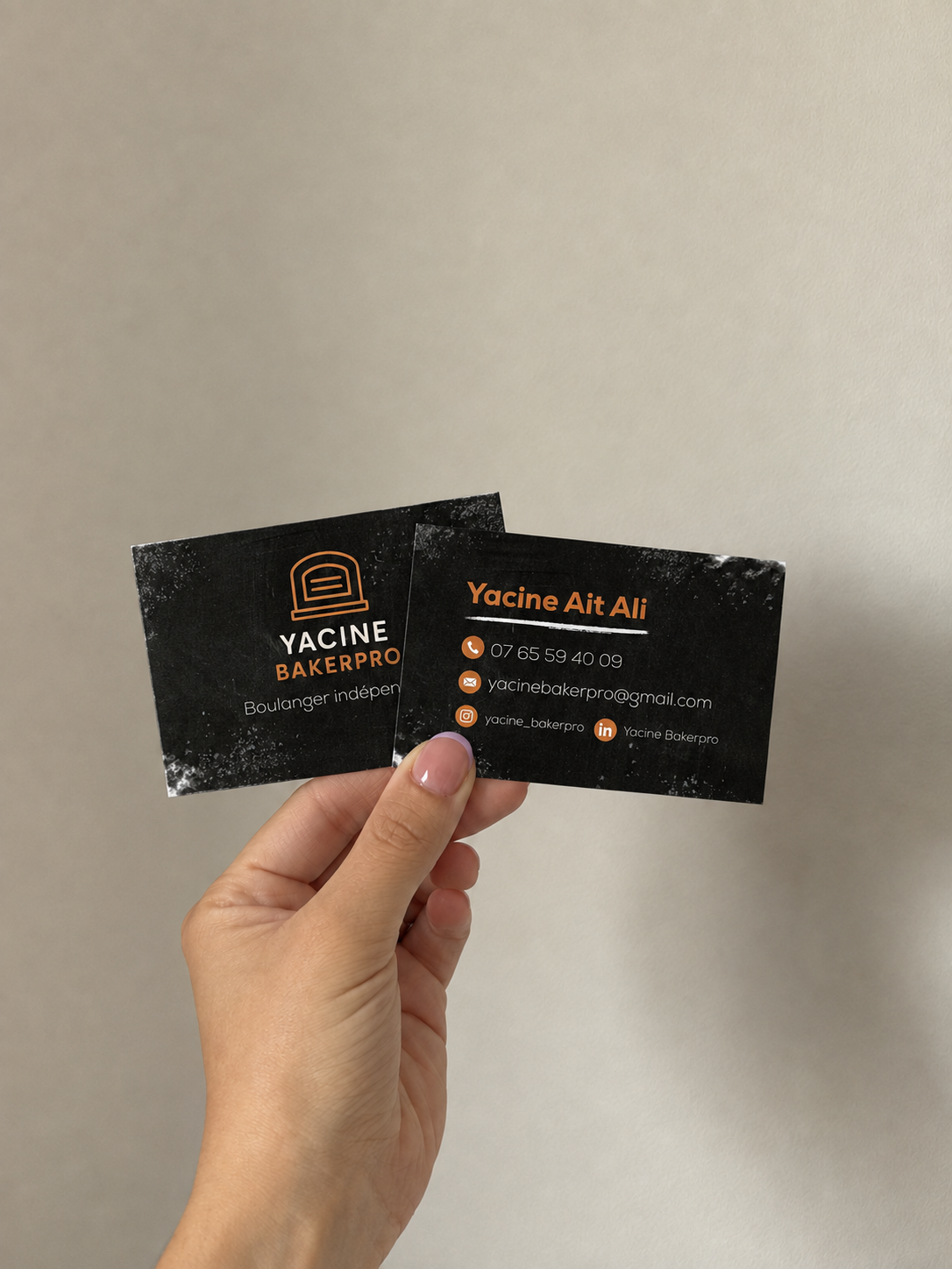 Yacine Baker Pro — Carte de visite