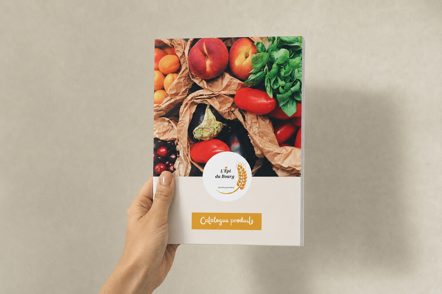 Catalogue produits créé pour l'Épi du bourg